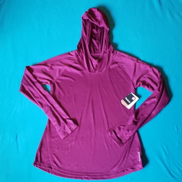 Reebok Tops - Reebok Long Sleeve Lightweight Hoodie size Medium